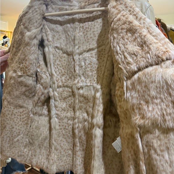Leather Rabbit Fur Jacket - Picture 3 of 6